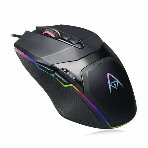 CRESTIN- Wired Usb Rgb Illuminated Gaming Mouse Adjustable Weight 6 Level Dpi