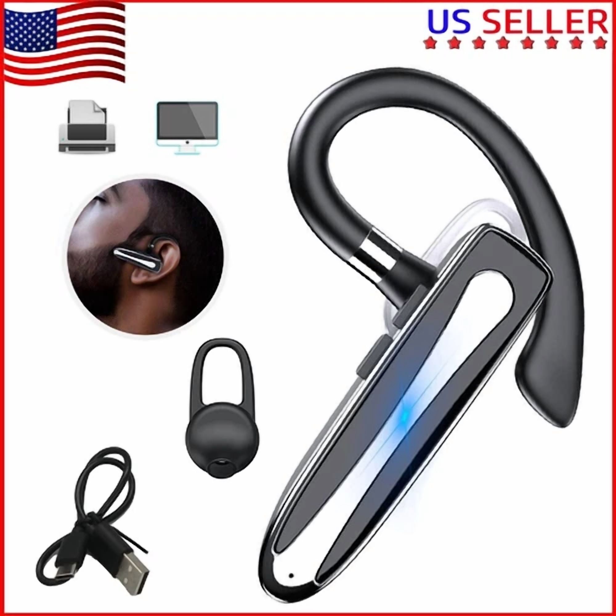 CRESTIN- Wireless Bluetooth 5.2 Earphone Handsfree Earpiece Trucker Driver Headset Earbud