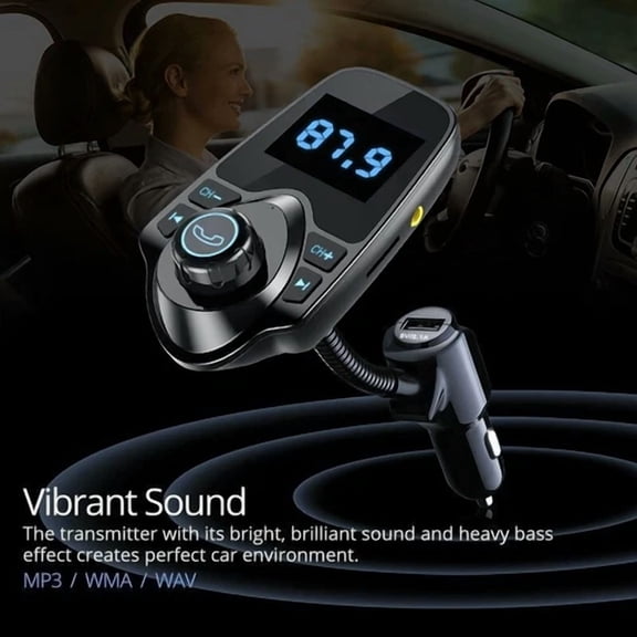 CRESTIN- Wireless Bluetooth In Car Fm Transmitter Usb Charger Aux Radio Adapter Handsfree