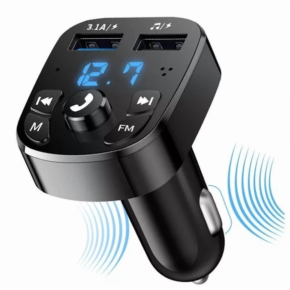 CRESTIN- Wireless Car Bluetooth Fm Transmitter Mp3 Audio Usb Charger Adapter Handsfree