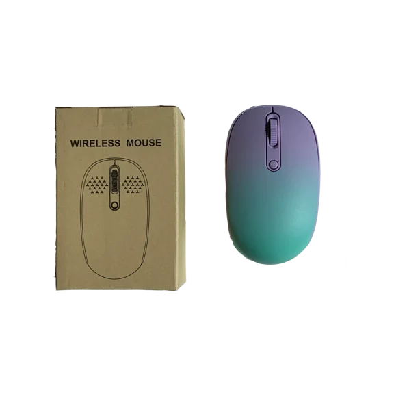 CRESTIN- Wireless Optical Mouse & Usb Receiver - Mint Green To Purple