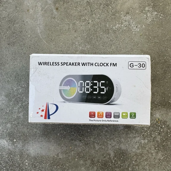 CRESTIN- Wireless Speaker With Clock Fm Bluetooth G-30