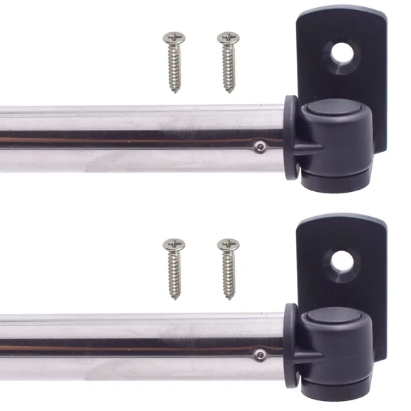 CRESTIN- Yyst Swivel End 1/2" Sash Curtain Rod Petite Caf Window Curtain Rod Cafe