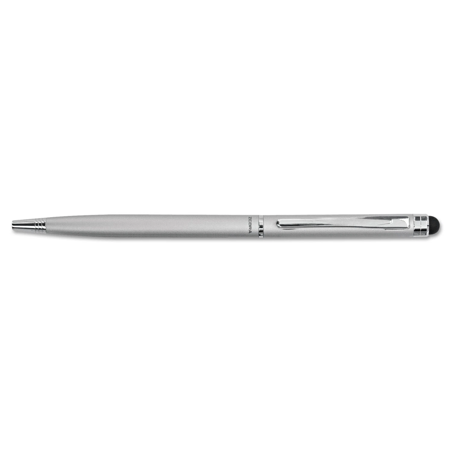 CRESTIN- Zebra Stylus/Pen Combination Twist Ballpoint Silver 33161