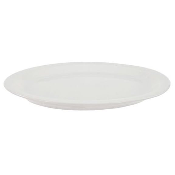 CRESTWARE AL53 Platter,13-1/2x10-5/8 In,Alp Wht,PK12