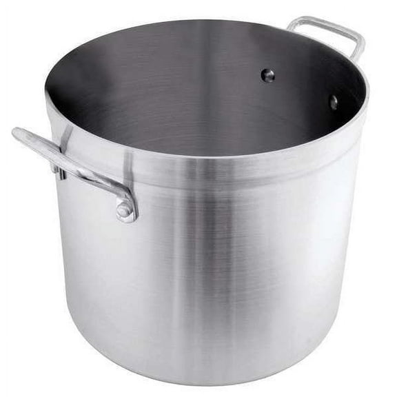 CRESTWARE POT80 Stock Pot, 80 qt, Aluminum