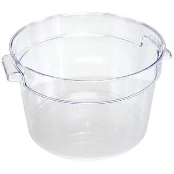 CRESTWARE RCC18 Round Storage Container, Clear, 18qt.