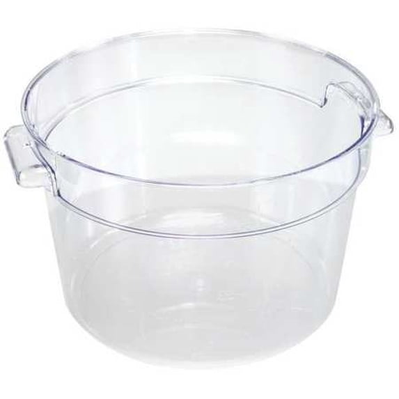 CRESTWARE RCC8 Round Storage Container, Clear, 8qt.