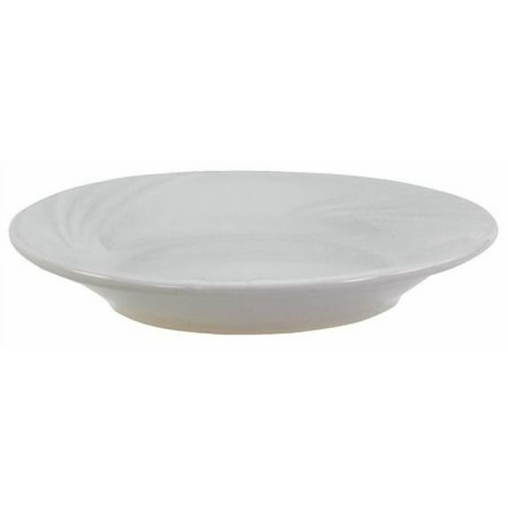 CRESTWARE RE46 Plate, 10-1/4", Ceramic Bone White PK12