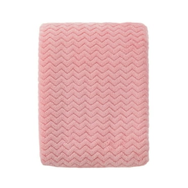 CREVENT 30''X40'' Cozy Fluffy Warm Fleece Infant Blanket for Girls & Boys Toddler Crib Cot Stroller - Pink