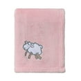 thumbnail image 1 of CREVENT 30''X40'' Light Cozy Plush Fluffy Warm Fleece Stroller Baby Blanket for Girl Infant Toddler Crib Cot Stroller, Baby Birthday Pink Sheep, 1 of 6