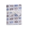thumbnail image 1 of CREVENT Blue Elephant Cozy Warm Baby Blanket, Infant Toddler Newborn, Unisex, 30"X40", 1 of 6