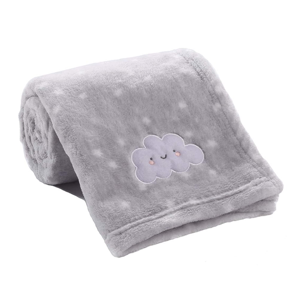 CREVENT Cute Fluffy Baby Blanket for Infants, Unisex, 30''X40'',Grey