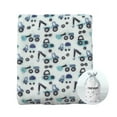 thumbnail image 1 of CREVENT Cute Lightweight Cozy Warm Baby Blanket for Infant Toddler Newborn Crib Cot Stroller,Unisex,30"X40",Blue Truck, 1 of 8