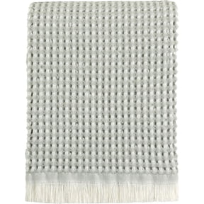 CREVENT Farmhouse Boho Knitted Throw Blanket for Couch Sofa Chair Bed Home Decoration, Soft Warm Cozy Light Weight for Spring Summer Fall (50''X60'' Waffle Green)
