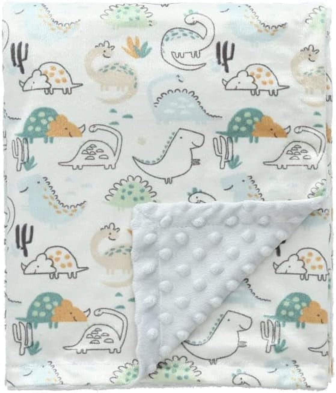 CREVENT Fuzzy Baby Nursery Blanket for Boys Soft Plush Receiving Gift ...