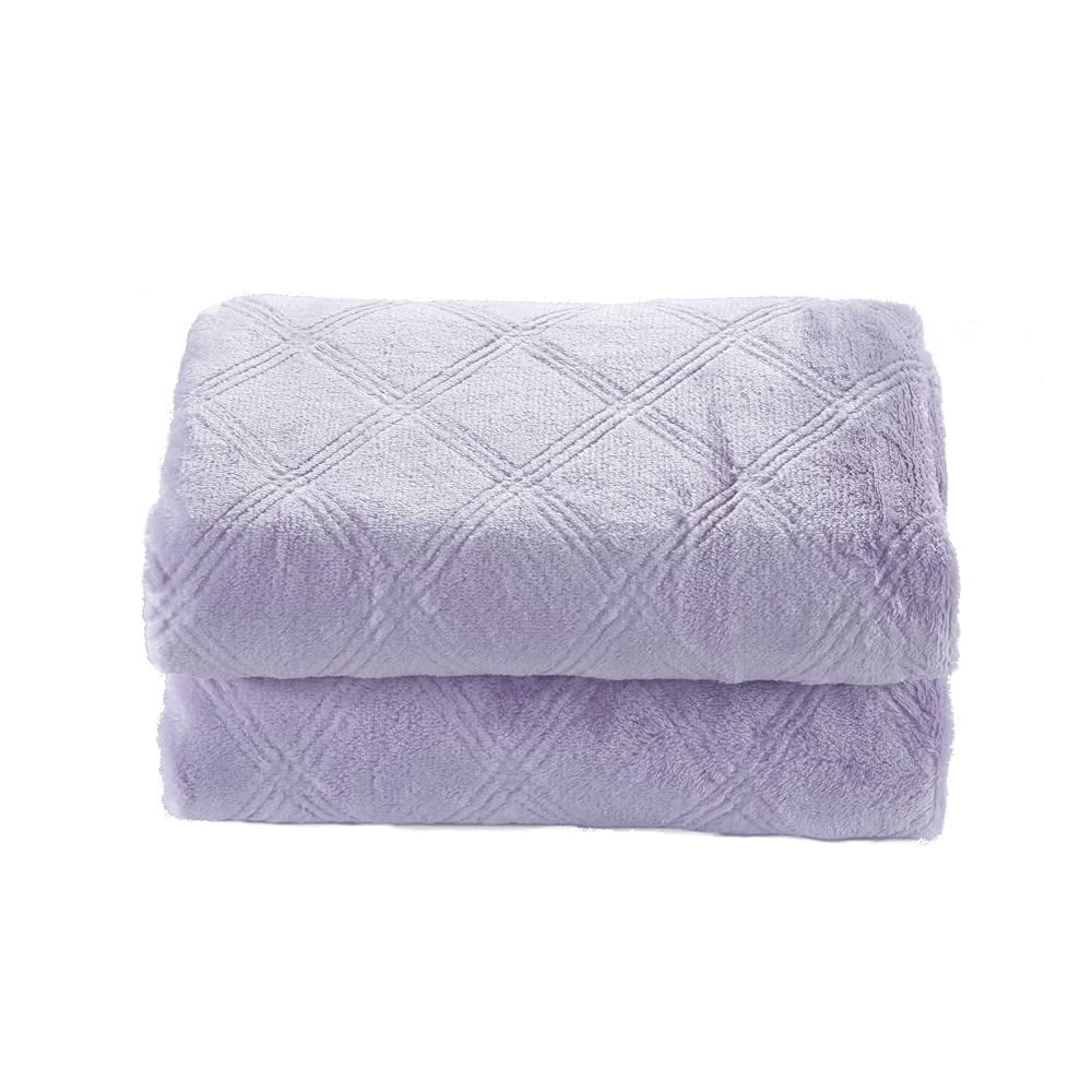 "CREVENT Lavender Baby Blanket, Soft, Warm, Lightweight for Newborns