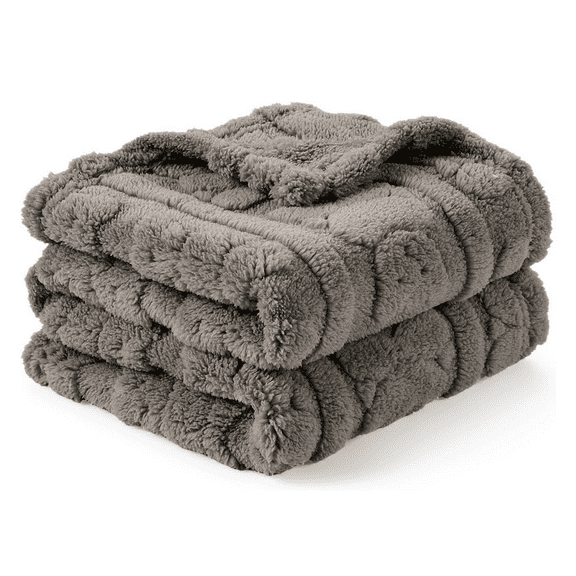 CREVENT Soft Warm Sherpa Bear Baby Blanket for Girls Boys,for Infant Toddler Crib Stroller Nursery Bed,30''×40'',Tan