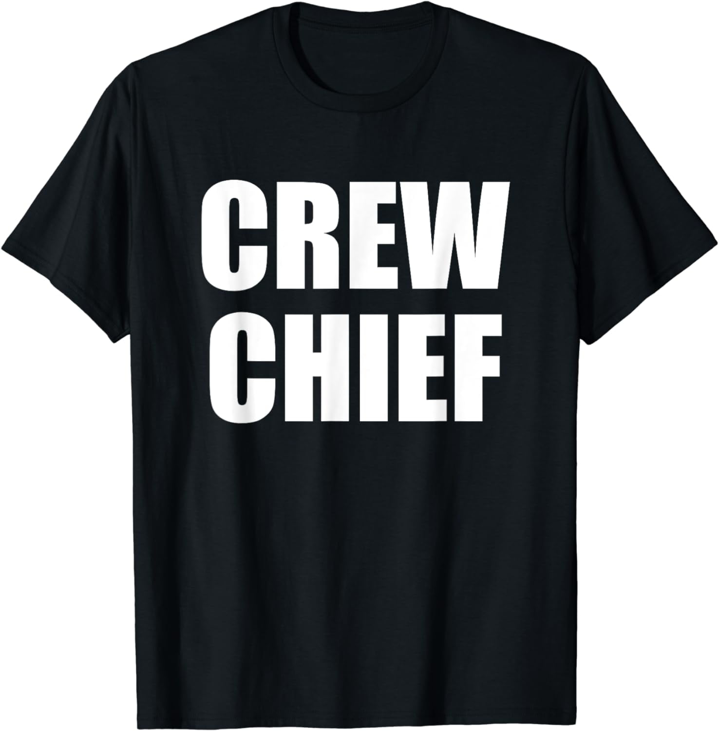 CREW CHIEF Bold White TShirt