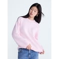 thumbnail image 1 of Scoop Women's Crewneck Seam Sweater, Sizes XS-XXL, 1 of 5