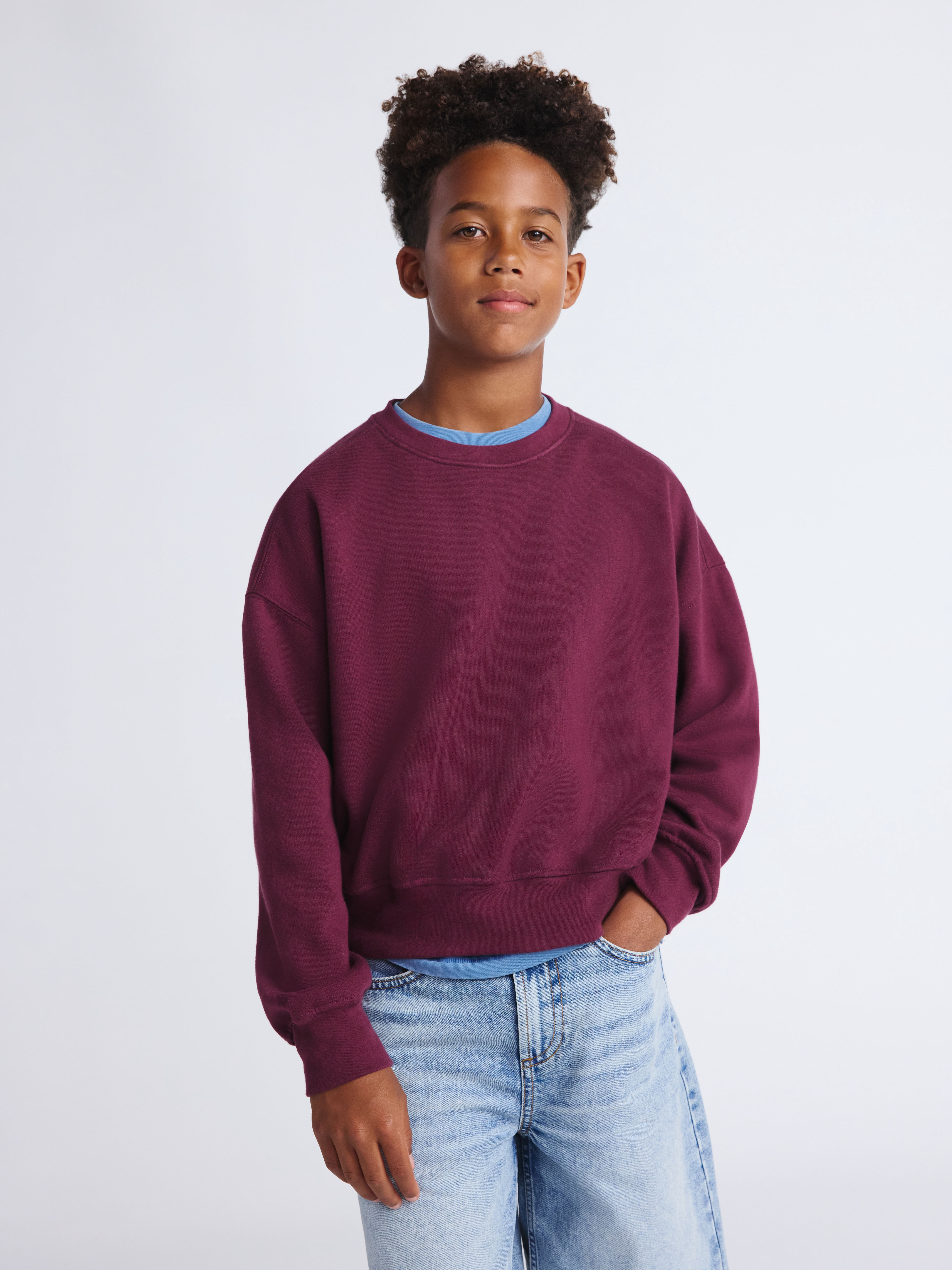 Weekend Academy Boys Long Sleeve Crewneck Sweatshirt, Sizes 4-18
