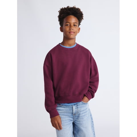 Boys Long Sleeve Crewneck Sweatshirt, Sizes 4-18