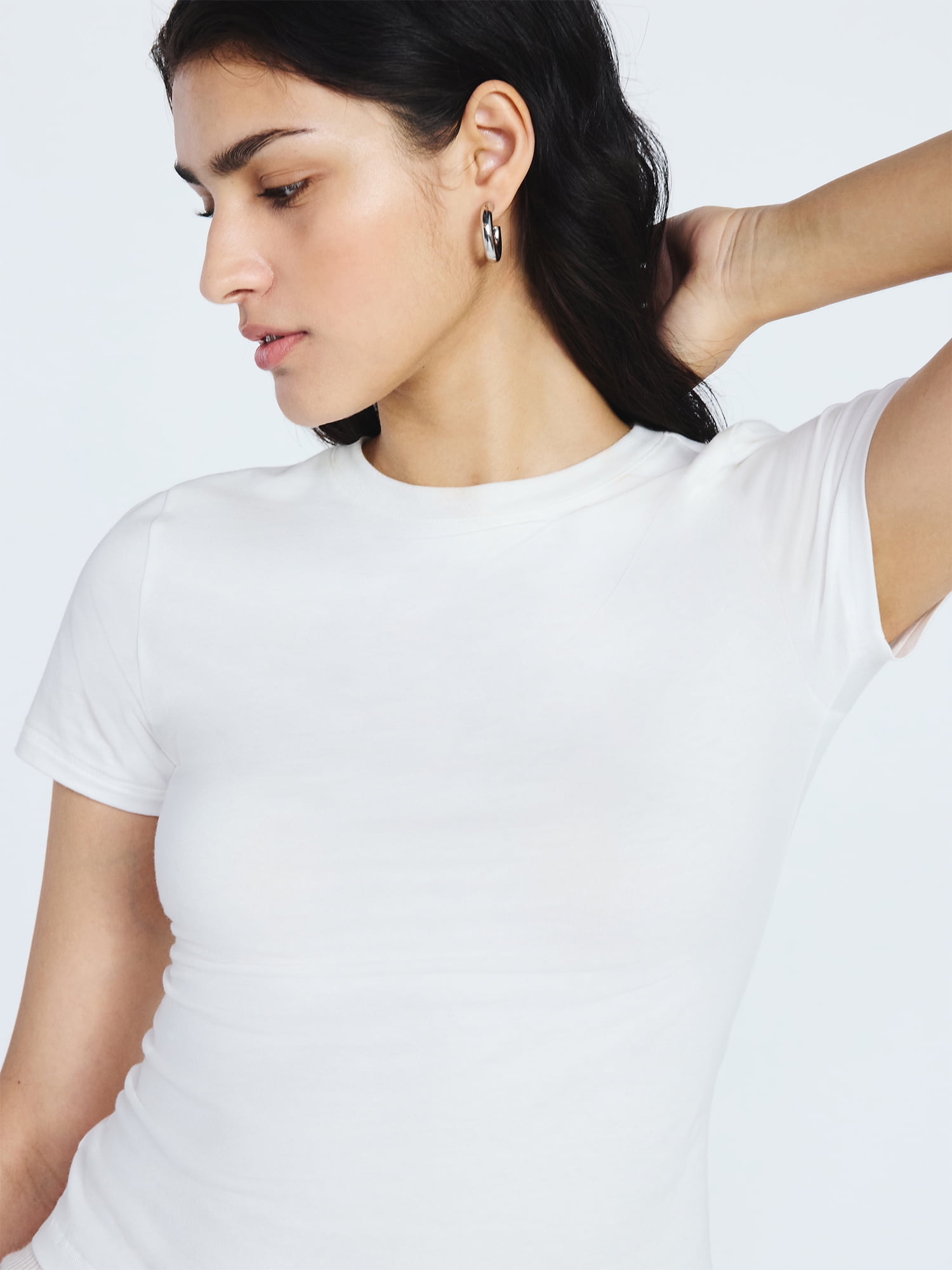 Scoop Women's The York Baby Tee with Short Sleeves, Sizes XS-XXL