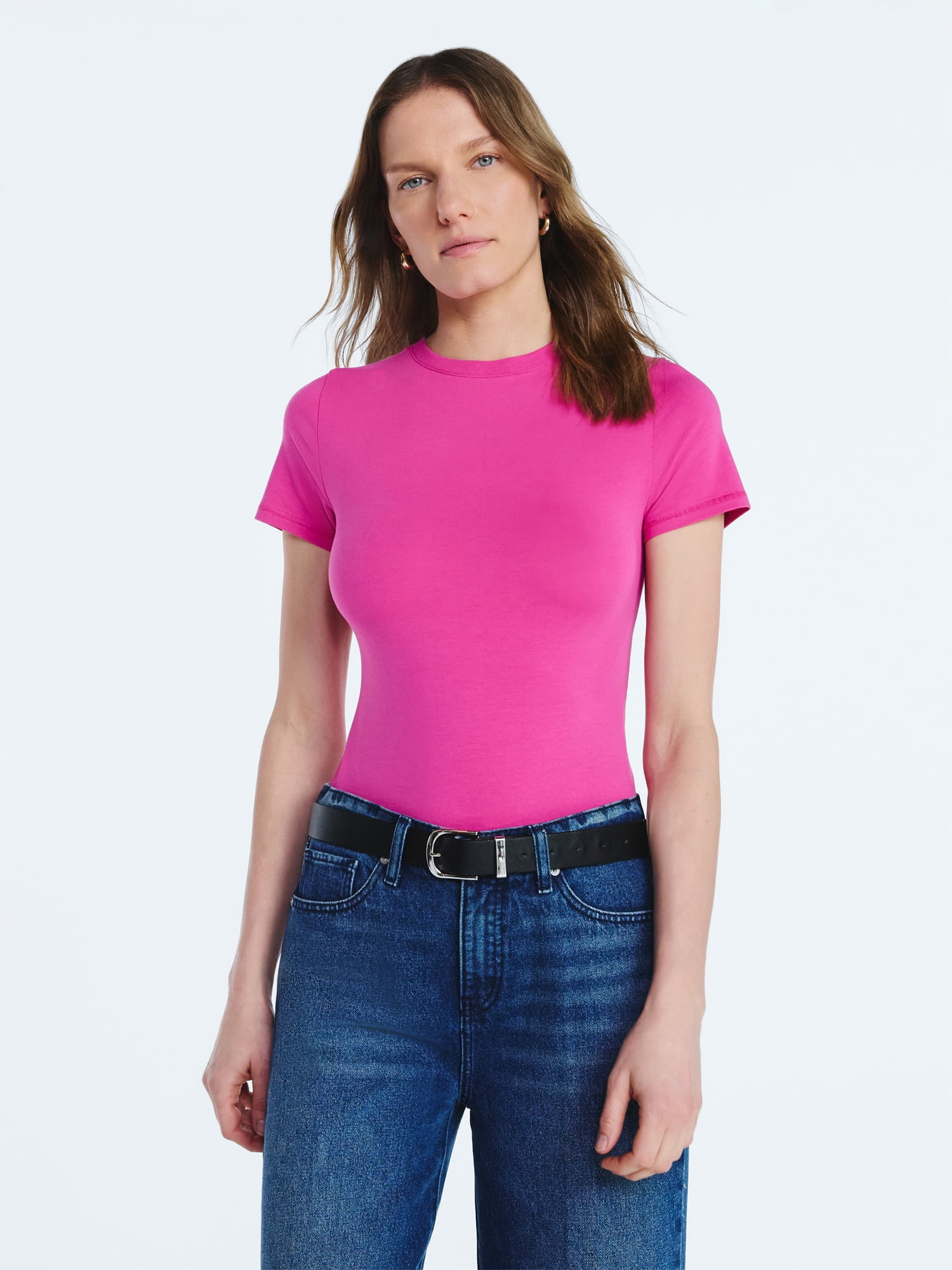 Women’s The York Baby Tee with Short Sleeves, Sizes XS-XXL