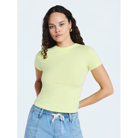 Scoop Women’s The York Baby Tee with Short Sleeves, Sizes XS-XXL