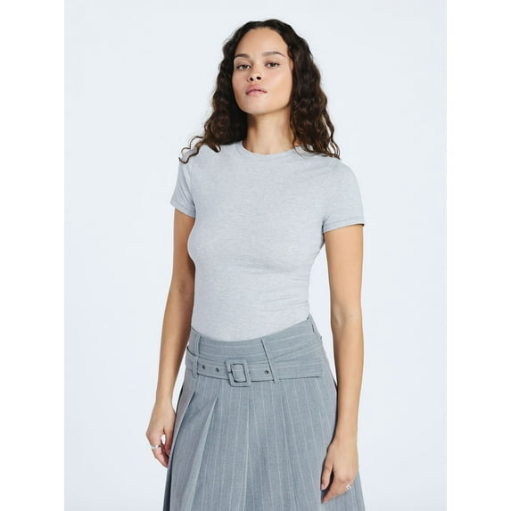 Scoop Women’s The York Baby Tee with Short Sleeves, Sizes XS-XXL