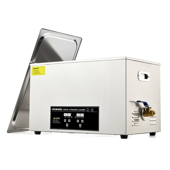 CREWORKS Ultrasonic Cleaner with Heater and Timer, 8 gal Digital Sonic Cavitation Machine, 600W 30L Stainless Steel Jewelry Cleaner for Professional Tool Watch Glasses Retainer Denture Parts Cleaning
