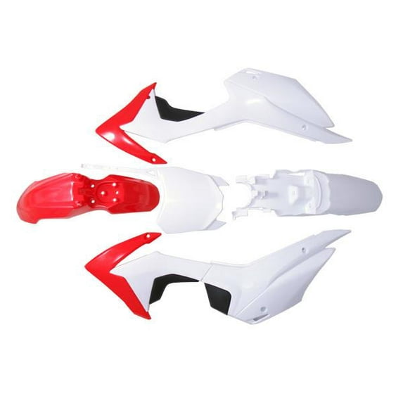 CRF110F PLASTIC KIT Honda 2013-2018 FENDER SHROUD NUMBER PLATES 11PC PS07_R