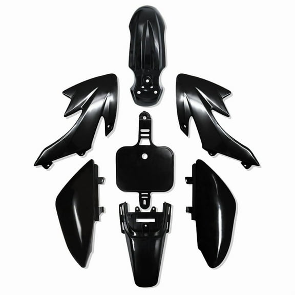 CRF50 Plastics Kit Pit Bike Parts Fairings Fenders for CRF 50 XR SSR 110 107 125 MX650 MX500 Piranha Baja Black