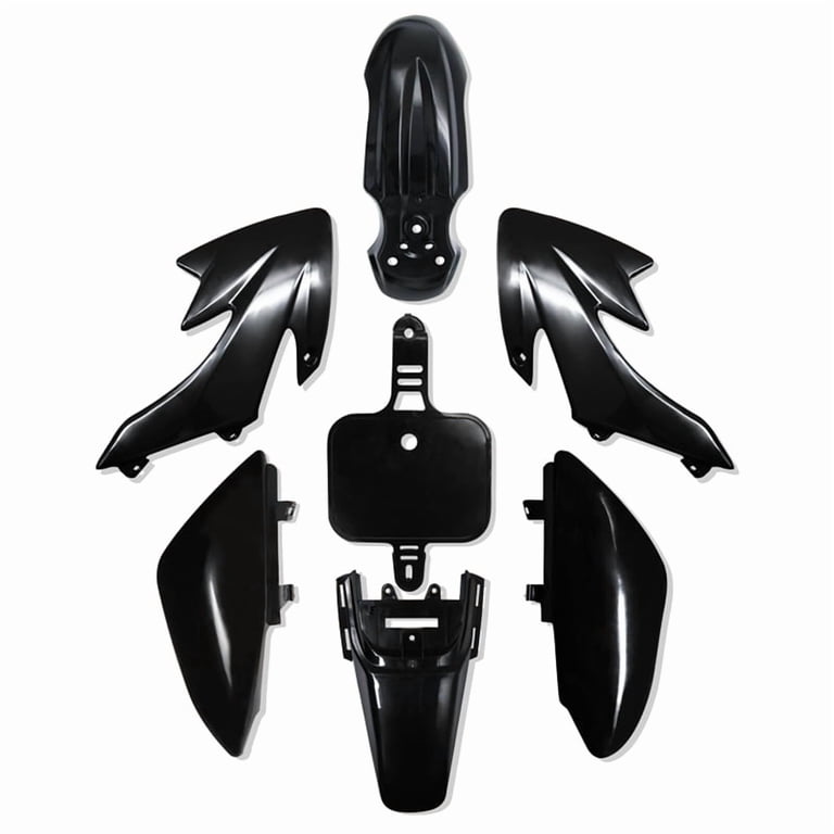 PRO BAT Carbon Fiber Fender Kit For CRF50 XR50 Dirt Bikes - 7-Piece Body Kit With Fork Guards