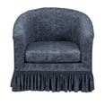 thumbnail image 1 of CRFATOP 2 Piece Club Chair Slipcover with Skirt Printed Tub Armchair Covers with Seat Cushion Cover Soft Printed Round Barrel Furniture Protector for Bar Counter Living Room,C13 C104, 1 of 3