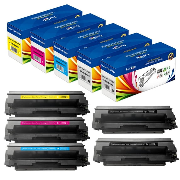 CRG 055H | Without Chip | Set plus Black 5 Toners for Canon MF740C MF741Cdw MF743 MF743Cdw MF745Cdw MF746Cdw LBP660C LBP661C LBP662C LBP664C