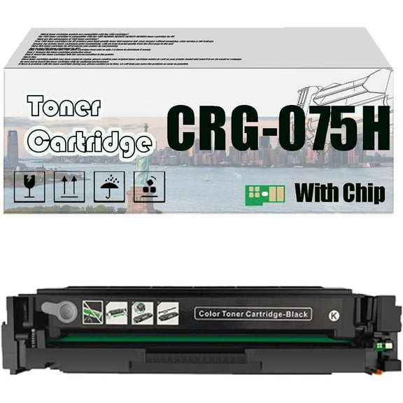 CRG-075H CRG075H Toner Cartridge, Compatible with Canon ImageCLASS LBP646Cdw, LBP647Cdw, MF662Cdw, MF663Cdw, and MF665Cdw Printers —— High-Yield Printing with Chip