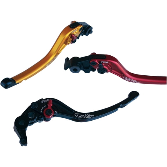 CRG RC2 Standard Length Clutch Lever, Red, 6061-T6 Billet Aluminum, Adjustable, Mechanical, Street (2RB-522-T-R)