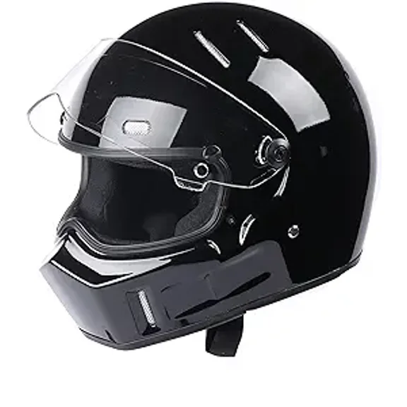 CRG Full-Face Motorcycle Street Bike Fiberglass Helmet Motocross Helmet Extra Large Size Helmet DOT Certified