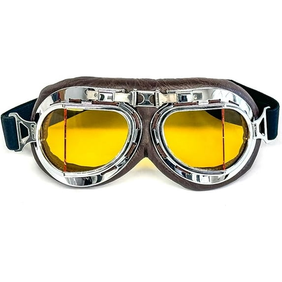 CRG Sports Vintage Bike Aviator Pilot Motorcycle Cruiser Scooter Goggles