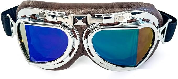 CRG Sports Vintage Bike Aviator Pilot Motorcycle Cruiser Scooter ...