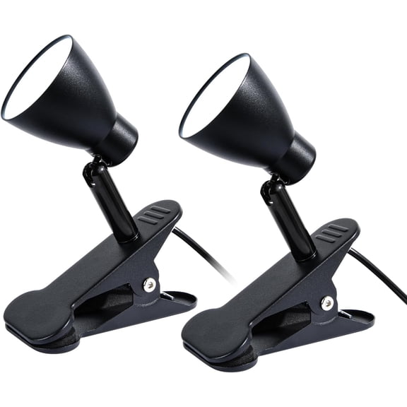 CRI 90+ Clip on Reading Lamp, Clip on Light for Bed headboard/Desk/Bunk/Table/Shelf, Bedside Reading Light with 3 Color Temperature Options, 10 Dimmable Brightness Levels (6W/2Packs)