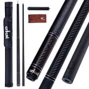 CRICAL Carbon Fiber Pool Cue Set Includes Extender, Towel, Case - 58 Inch Low-Deflection Cue with Cowhide Grip & 3K Weave, Fixed 19oz Weight, 3/8 8 Joint   Ideal for Players & Gift
