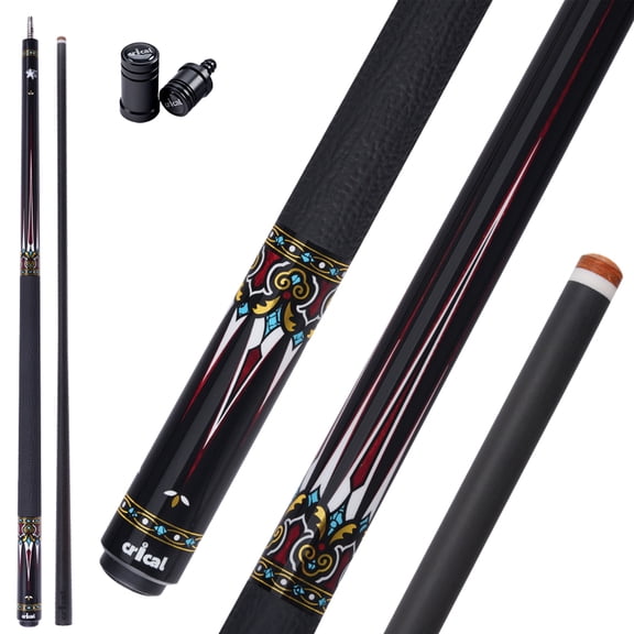 CRICAL Carbon Fiber Pool Cue Stick CXD Series Professional Pool Sticks for Adults Low Deflection Pool Cue Billiard Cues with 12.5mm Tip (Precise, Easy to Control, Pro Taper)