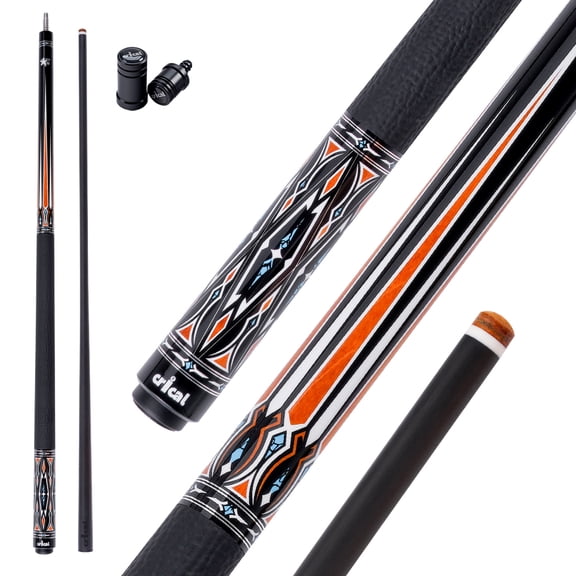 CRICAL Carbon Fiber Pool Cue Stick CXD Series Professional Pool Sticks for Adults Low Deflection Pool Cue Billiard Cues with 12.5mm Tip (Precise, Easy to Control, Pro Taper)