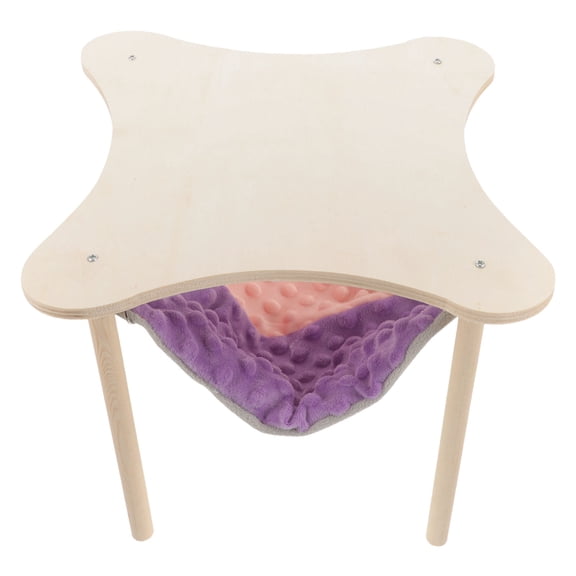 CRILSTYLEO 1 Set Beige Wooden Rectangular Pet Cage Platform for Comfortable Hamster Bed and Indoor Use