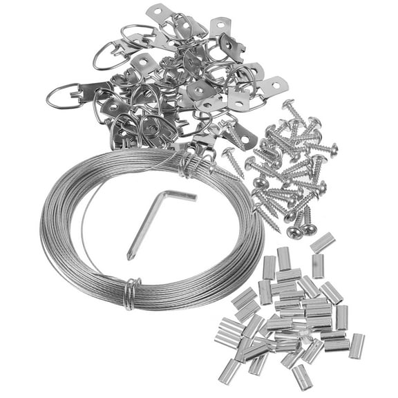 CRILSTYLEO 1 Set Frame Hanger D Ring Steel for Hanging Pictures Workplace