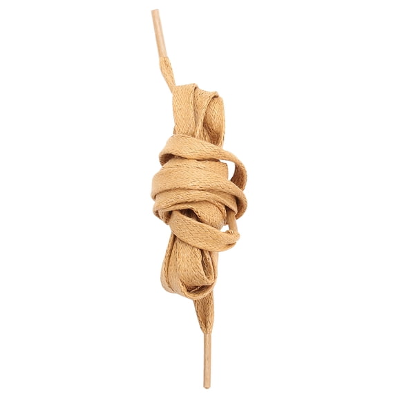 CRILSTYLEO 1 Pair Brown Waxed Flat Casual Shoe Laces Resistant to Fraying for Everyday Use