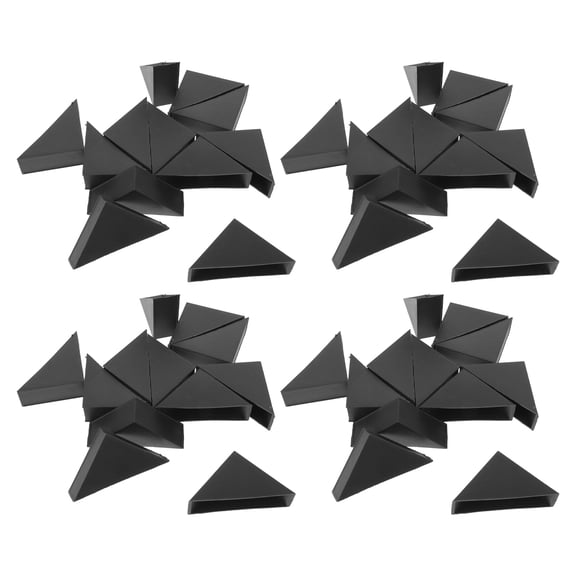 CRILSTYLEO 100Pcs Black Triangle Corner Guard for DIY Scrapbooking Photo Frame Shipping Packaging