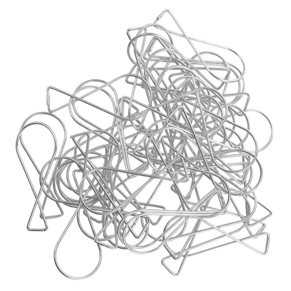 CRILSTYLEO 100Pcs Plated Silver Steel Drop Ceiling Hangers Clips for Wedding Office and Home Use